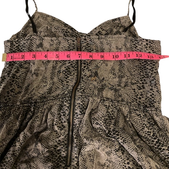 Aritzia Wilfred 100% silk snake-print spaghetti strap dress - Picture 6 of 7